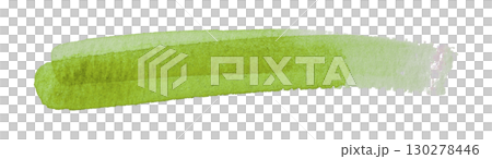 green watercolor background. Artistic hand paint. Isolated on transparent background. 130278446