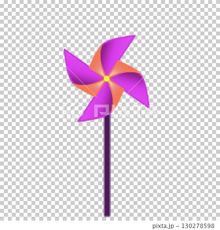 Illustration of a pinwheel 130278598