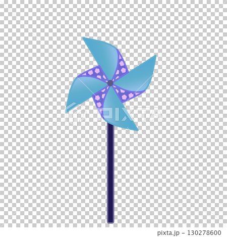 Illustration of a pinwheel 130278600