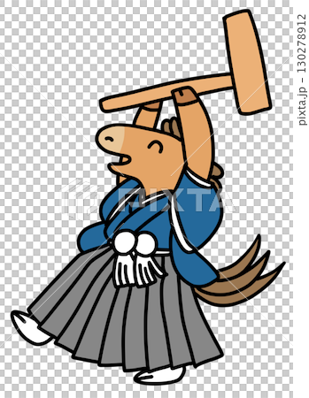 Horse Year New Year's card material vector design Horse Year New Year's card material vector design 130278912