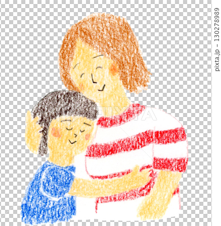 お母さんに甘える娘 130278989