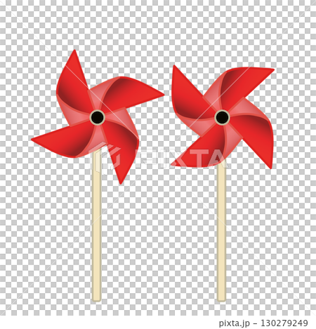 風車的插圖 130279249