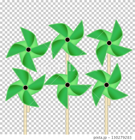 風車的插圖 130279283