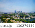 大阪市　大坂城　全景の大坂城（大阪歴史博物館から北東方向、やや全景）（夏） 130279339
