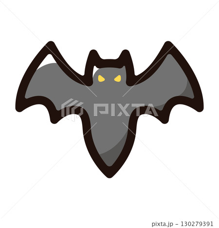 コウモリのイラストアイコン(野生・動物・ハロウィン素材) コウモリのイラストアイコン(野生・動物・ハロウィン素材) 130279391