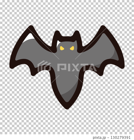 コウモリのイラストアイコン(野生・動物・ハロウィン素材) コウモリのイラストアイコン(野生・動物・ハロウィン素材) 130279391