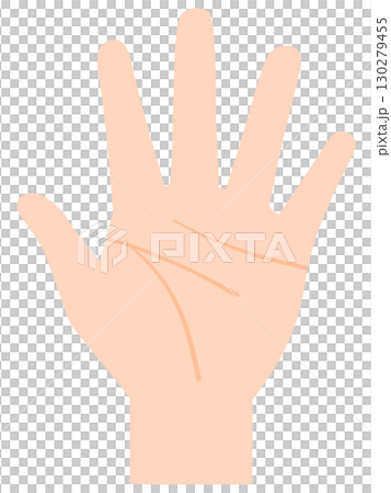 left hand palm 130279455