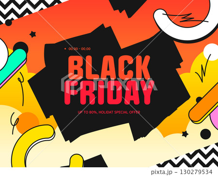 Only once a year! Black Friday Template 130279534