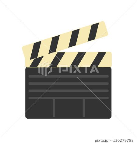 映画　カチンコ　イラスト 130279788