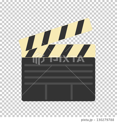 映画　カチンコ　イラスト 130279788