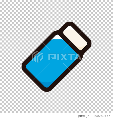 橡皮擦插圖圖示（雜貨、工具、文具材料） 130280477