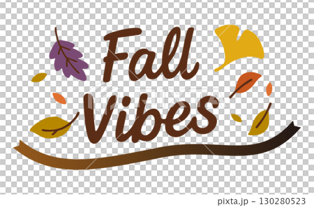Fall Vibes English Phrase (with ribbon) 130280523