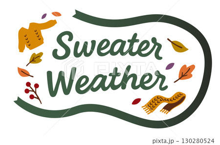 Sweater Weather英語フレーズ（リボン付き） 130280524