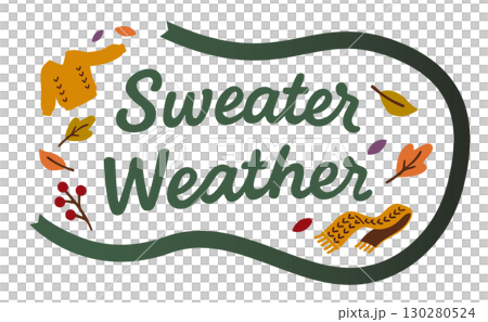 Sweater Weather英語フレーズ（リボン付き） 130280524