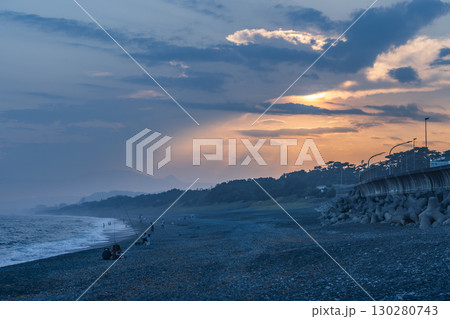 神奈川県大磯海岸の風景 130280743