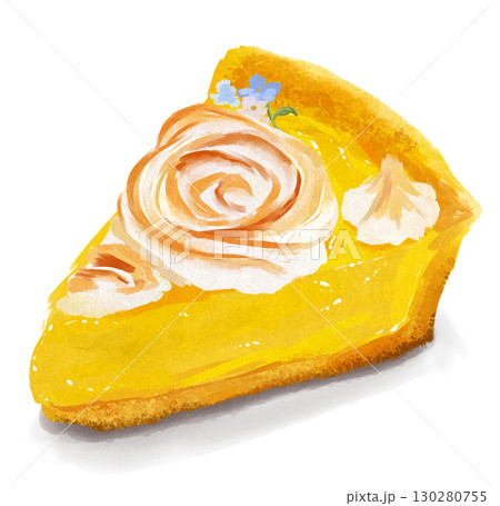 かぼちゃのケーキのイラスト 130280755