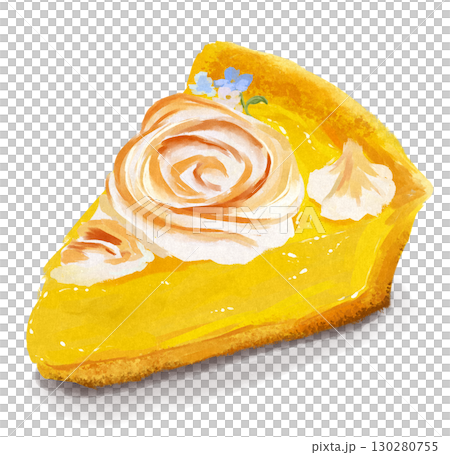 かぼちゃのケーキのイラスト 130280755