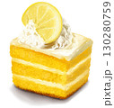 レモンケーキのイラスト 130280759