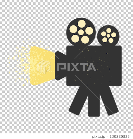 電影放映機插圖 130280825