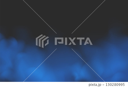 Soft blue fog or smoke effect in realistic vector style isolated on transparent or dark background perfect for abstract design air texture and visual atmosphere. Soft blue fog or smoke effect in realistic vector style isolated on transparent or dark background perfect for abstract design air texture and visual atmosphere. 130280995
