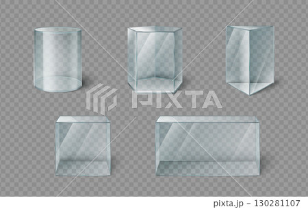 Glass box museum display cases 130281107