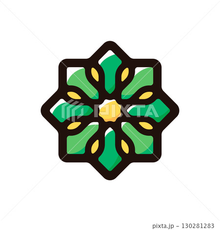 イスラム芸術のイラストアイコン(幾何学・中東・イスラム文化素材) イスラム芸術のイラストアイコン(幾何学・中東・イスラム文化素材) 130281283