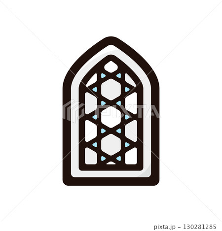 イスラム建築、窓のイラストアイコン(インテリア・中東・イスラム文化素材) イスラム建築、窓のイラストアイコン(インテリア・中東・イスラム文化素材) 130281285
