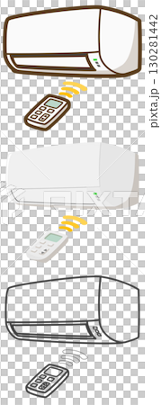 エアコンとリモコン エアコンとリモコン 130281442