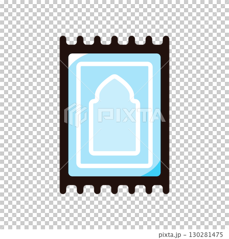 Prayer mat, rug illustration icon (faith, Middle East, Islamic culture material) 130281475