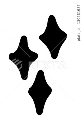 Doodle line star. Glitter shine star shine glow, spark glitter hand drawn sketch doodle style.. 130281683