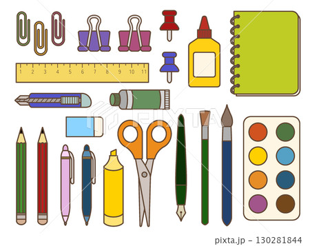 文房具の素材セット　B-1 130281844