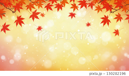 キレイな秋の紅葉の背景 130282196