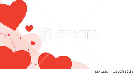 Romantic background with red hearts ideal for Valentine's day, romance mood Romantic background with red hearts ideal for Valentine's day, romance mood 130282525