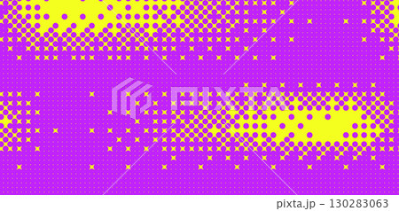 Abstract halftone vibrant purple and yellow background. Noise colorful gradient cover. Grainy neon overlay. Bright colors dots pattern horizontal banner. Vector abstract game illustration Abstract halftone vibrant purple and yellow background. Noise colorful gradient cover. Grainy neon overlay. Bright colors dots pattern horizontal banner. Vector abstract game illustration 130283063