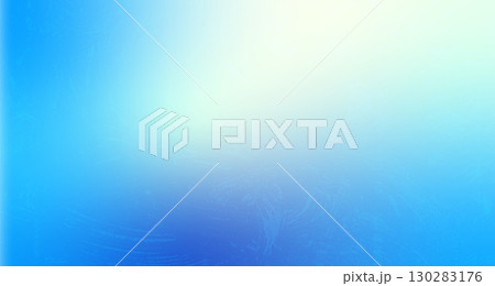 Frozen glass background. Blue gradient cover with ice noise texture. Christmas cold window view. Fresh banner template. Vertical gradation cover with wavy decoration. Vector illustration 130283176