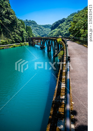 旧高千穂鉄道第三五ヶ瀬川橋梁【宮崎県西臼杵郡日之影町】 旧高千穂鉄道第三五ヶ瀬川橋梁【宮崎県西臼杵郡日之影町】 130283415