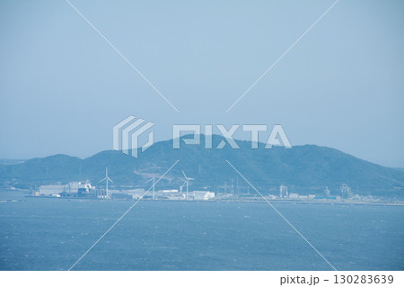 蒲郡から見た渥美半島の風景 130283639