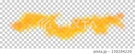 Orange smoke wave with soft chaotic texture on transparent background resembling fire mist or abstract magical energy motion Orange smoke wave with soft chaotic texture on transparent background resembling fire mist or abstract magical energy motion 130284220