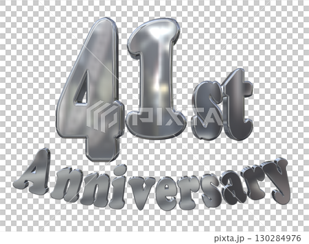 3DCG text "41st Anniversary/41st Anniversary Mark Sparkle" 3DCG text "41st Anniversary/41st Anniversary Mark Sparkle" 130284976