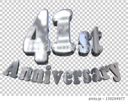 3DCG text "41st Anniversary/41st Anniversary Mark Sparkle" 3DCG text "41st Anniversary/41st Anniversary Mark Sparkle" 130284977