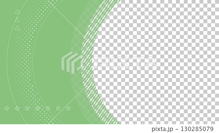 右側背景透過のシンプルなフレームイラスト 130285079