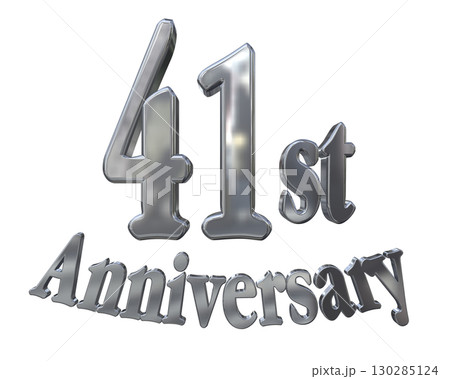 3DCG文字「41st Anniversary/41周年マークキラキラ」 3DCG文字「41st Anniversary/41周年マークキラキラ」 130285124