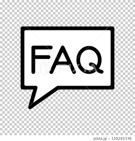 簡單的常見問題語音氣泡圖示說明 130285336