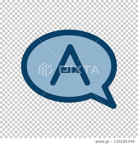 A speech bubble icon illustration A speech bubble icon illustration 130285348