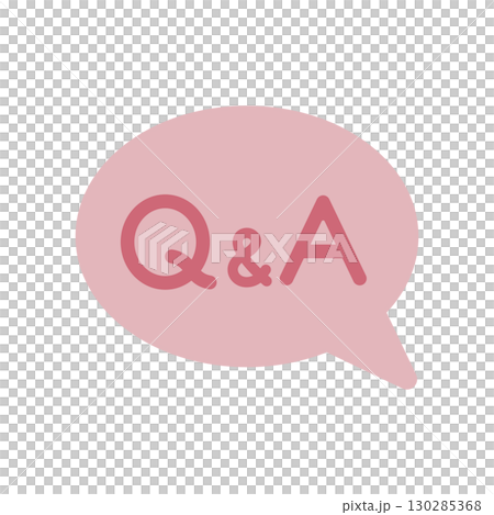 Simple Q&A icon illustration Simple Q&A icon illustration 130285368