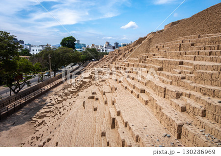 Huaca Pucllana Pyramid in Lima, Peru 130286969
