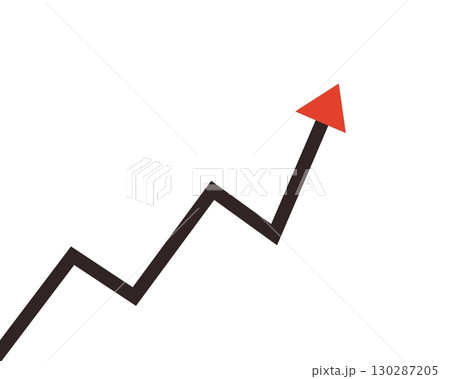 flat web icon on white background economic graph flat web icon on white background economic graph 130287205