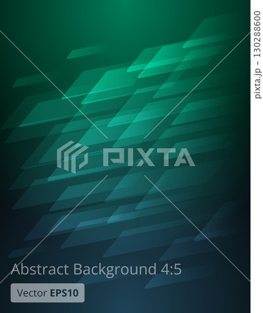 Green and Blue Abstract Background with Transparent Shapes 130288600