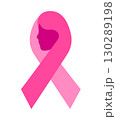Pink ribbon design with woman face icon design.  130289198