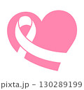 ribbon symbol design in heart. 130289199